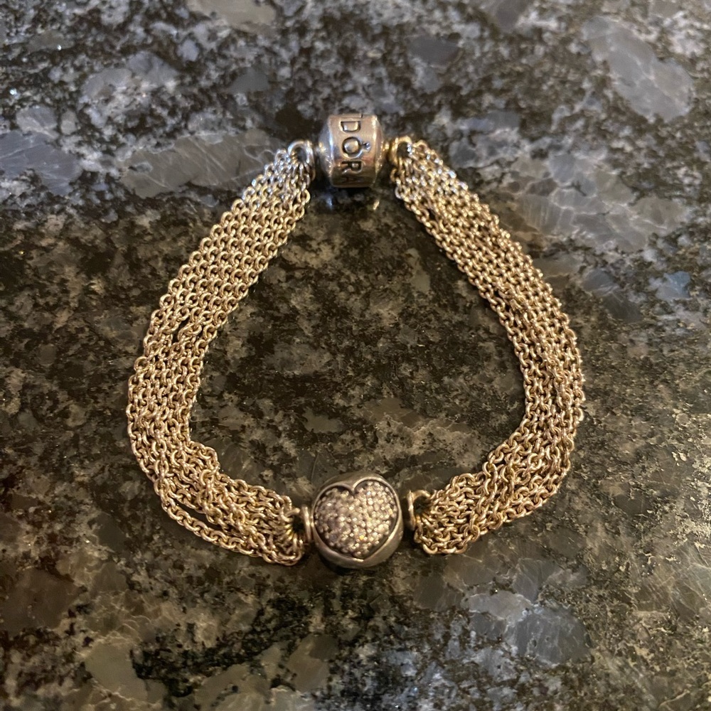 Pandora Sterling Silver Multi-Chain Bracelet